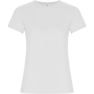 Roly Golden organikus pamut női póló, White, L