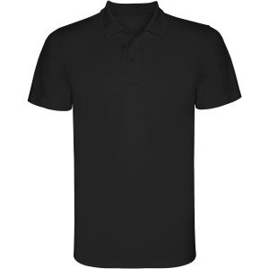 Roly Monzha gyerek sportpóló, Solid black, 12