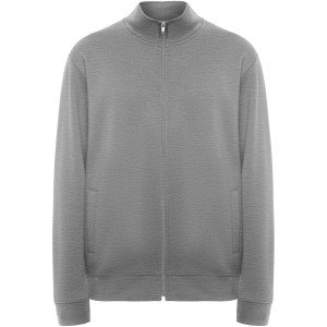 Roly Ulan uniszex cipzáros pulóver, Marl Grey, M