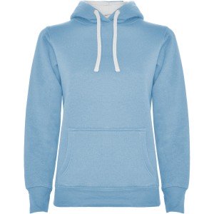Roly Urban női kapucnis pulóver, Sky blue, White, L