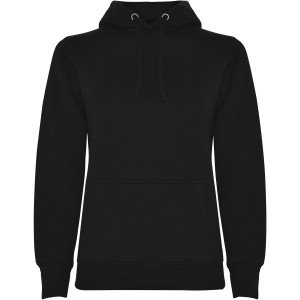 Roly Urban női kapucnis pulóver, Solid black, XL