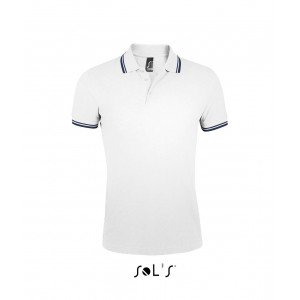 Sols Pasadena férfi piképóló, White/Navy, L
