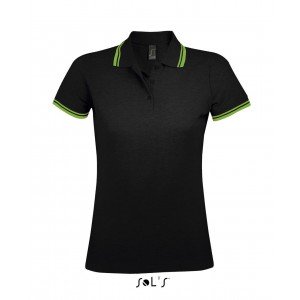 Sols Pasadena női piképóló, Black/Lime, L