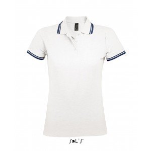 Sols Pasadena női piképóló, White/Navy, L