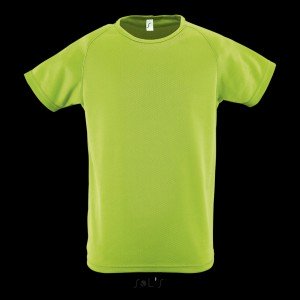 Sols raglánujjú gyerek sportpóló, Apple Green, 8A