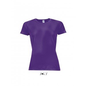 Sols Sporty raglánujjas női póló, Dark Purple, XS