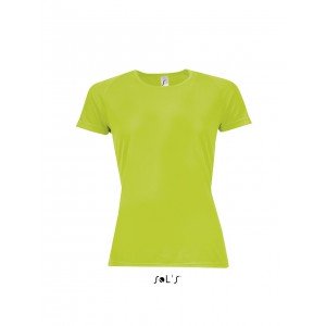 Sols Sporty raglánujjas női póló, Neon Green, XL