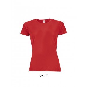 Sols Sporty raglánujjas női póló, Red, 2XL