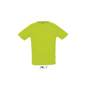Sols Sporty raglánujjú póló, Neon Green, 3XL