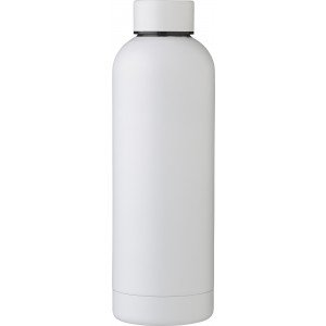 Újraacél duplafalú palack, 500 ml, fehér